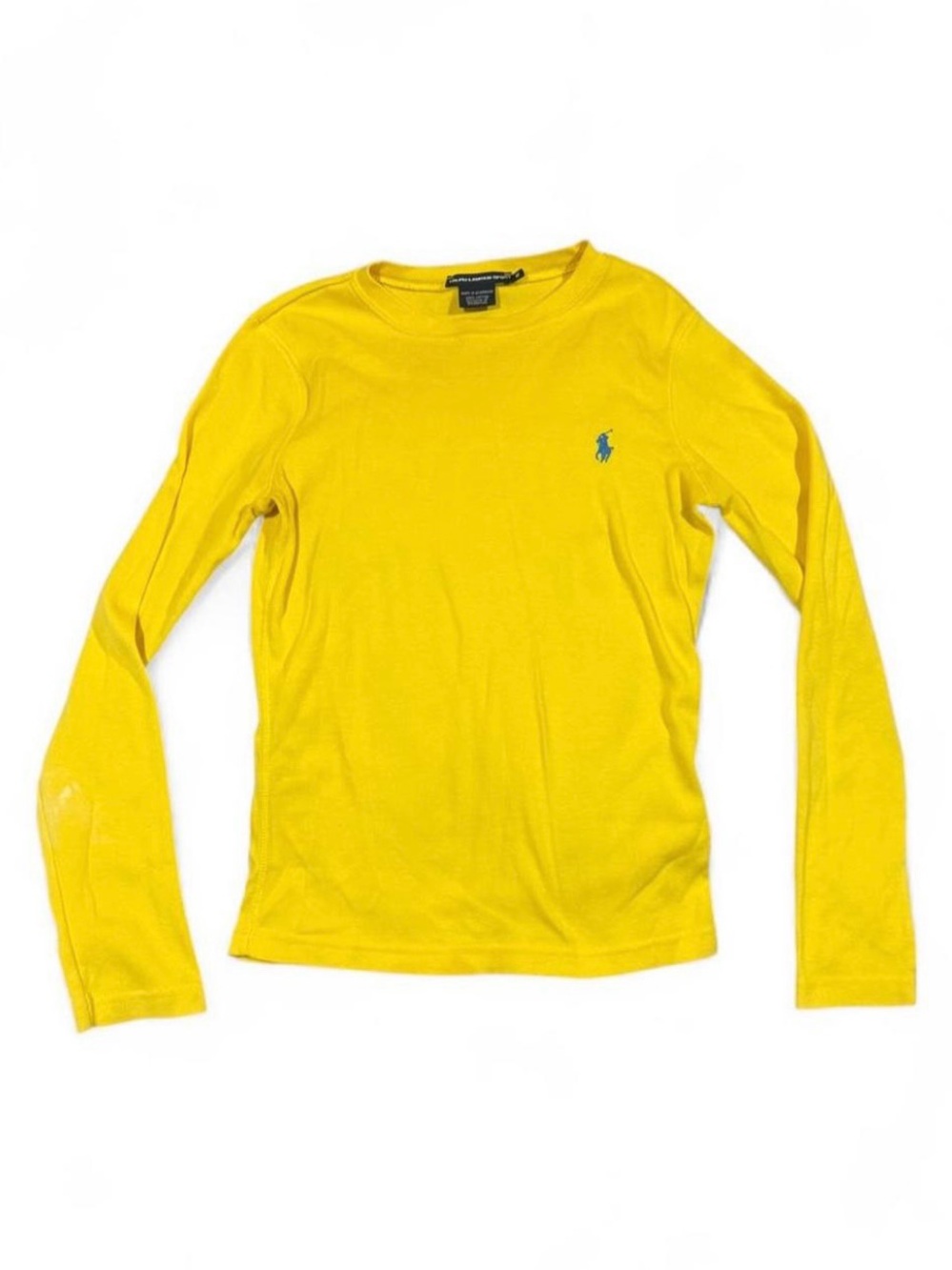Ralph Lauren Sport Yellow neon Long-Sleeve Crewneck Sweater